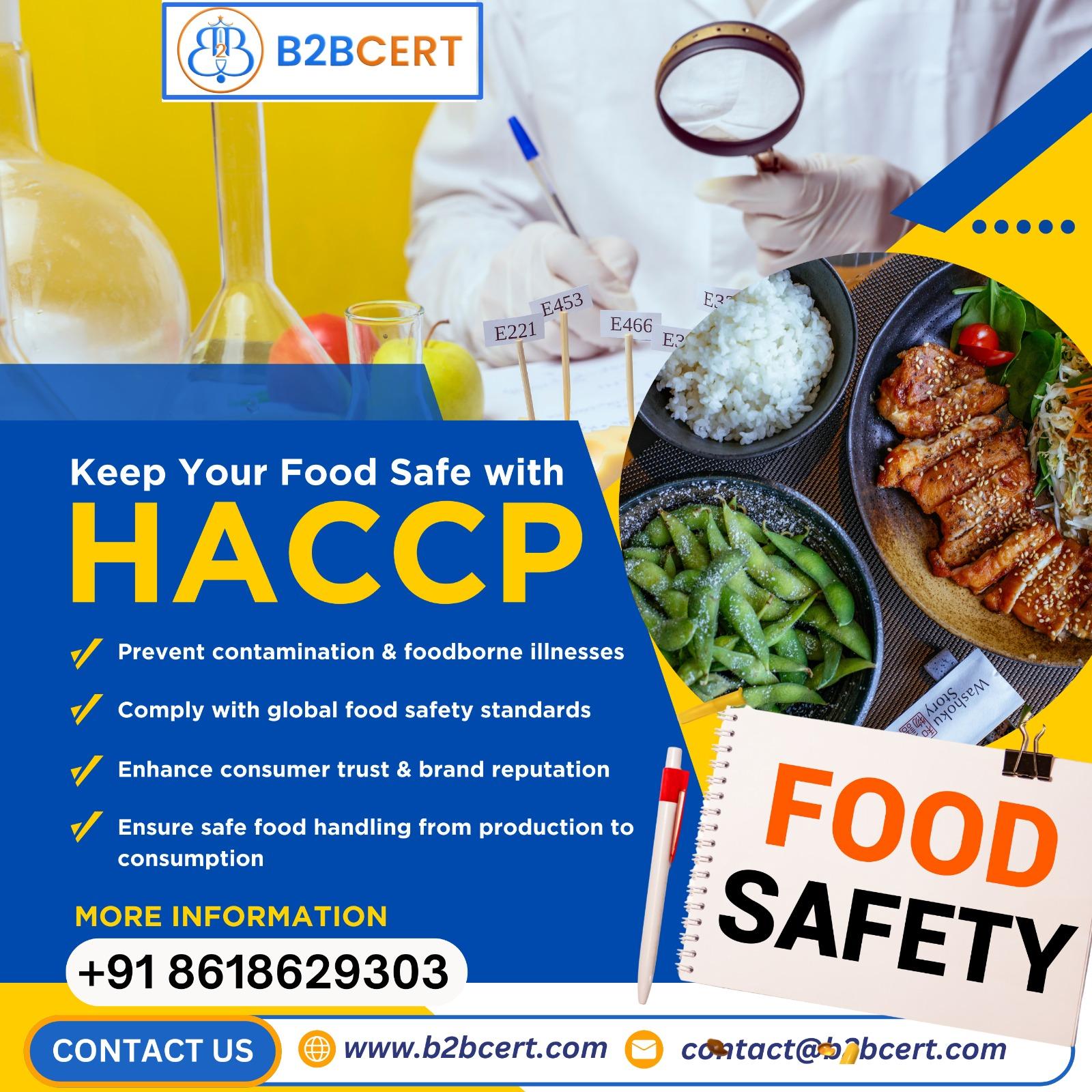 HACCP Certification in California – B2BCERT