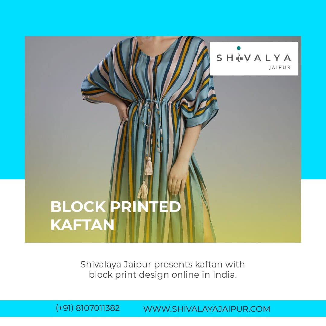 Block Printed Kaftan