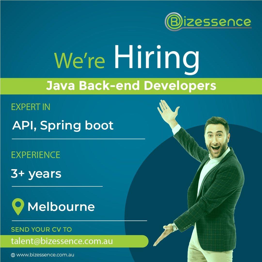 Java Backend Developer – Melbourne