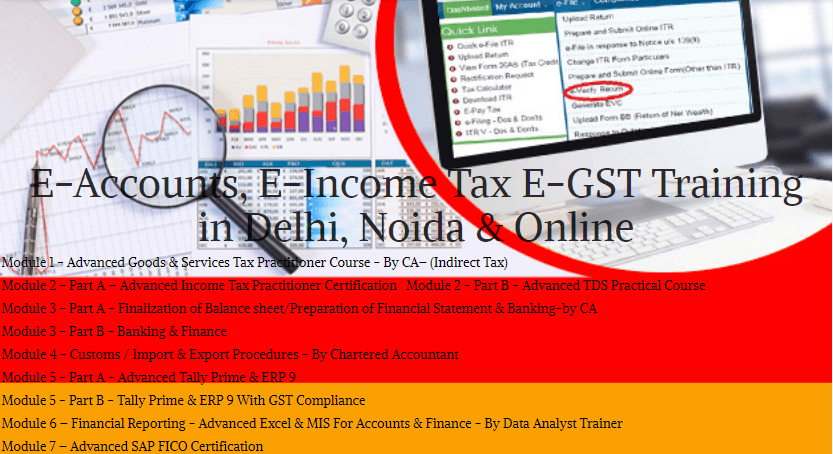 Tally Prime Course in Delhi, 110008 Get Valid Certification by SLA Accounting Institute, Taxation and Tally Prime Institute in Delhi, Noida, July Offer'24 [ Learn New Skills of Accounting & ITR, GST  for 100% Job] in PNB Bank