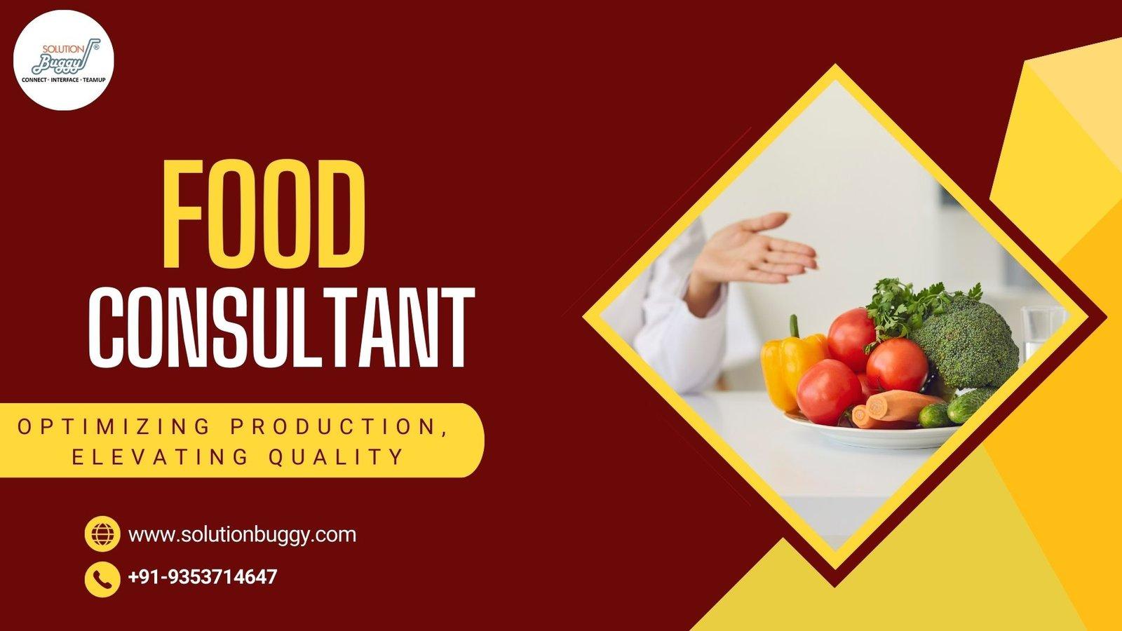 Connect with Top Food Consultants at SolutionBuggy