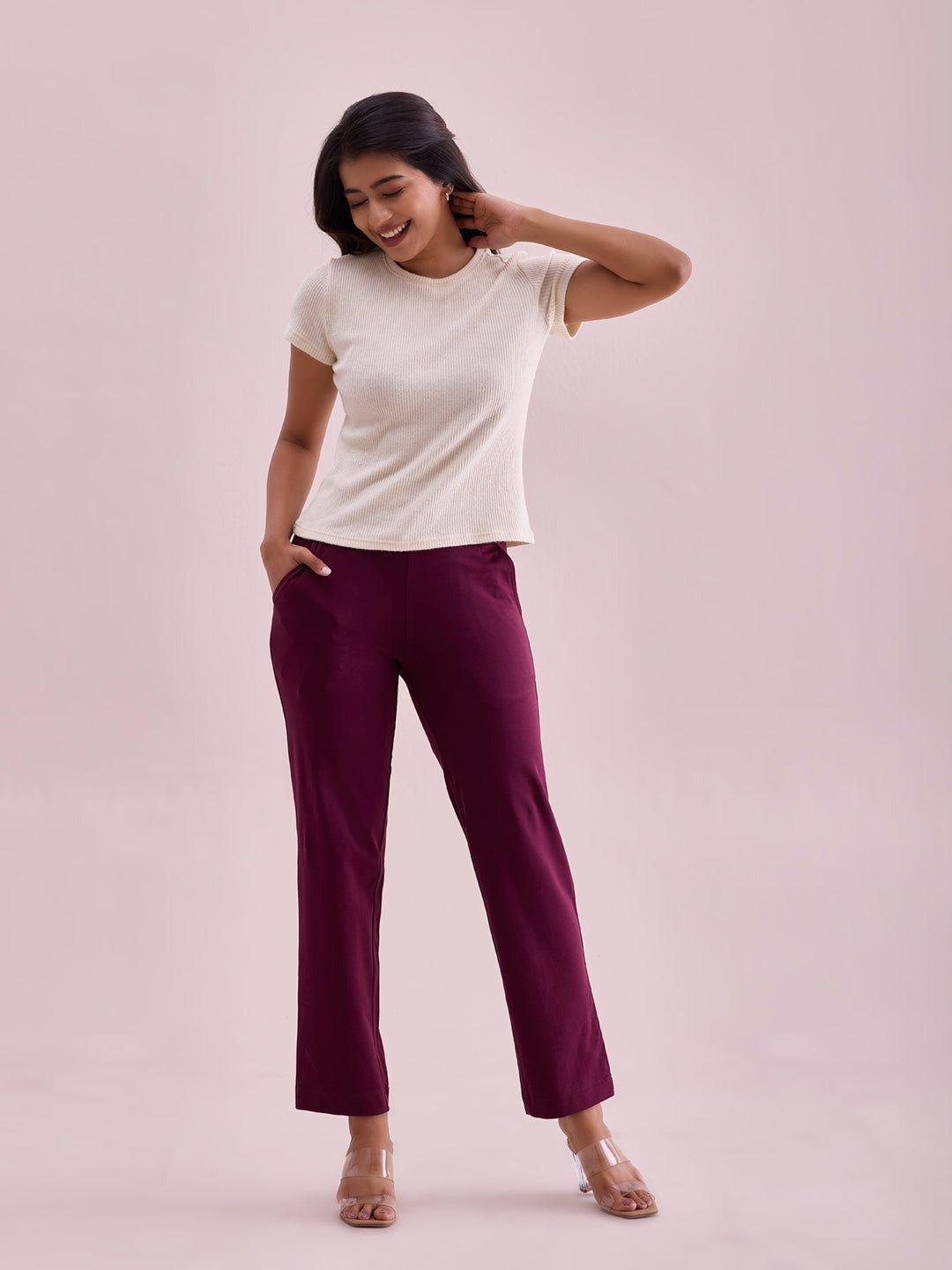 Get Sporty Chic with Go Colors Trendy Sports Pants for Women