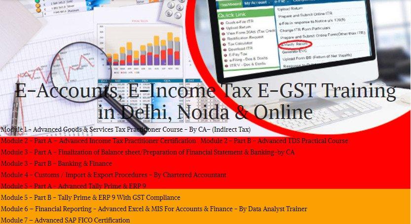 GST, ITR  and  Accounting Course Delhi, Independence Day Offer till 15 Aug, Free SAP FICO Certification by SLA Consultants India
