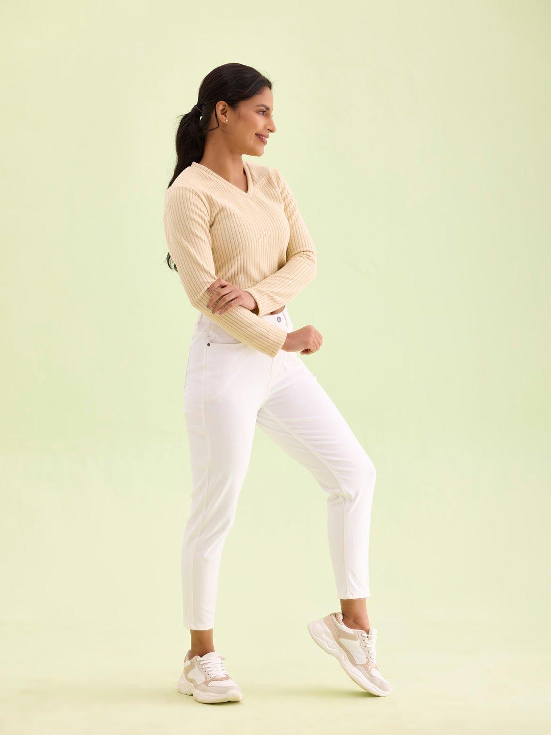 White Pants for Women by Go Colors – Fresh, Timeless, Beautiful