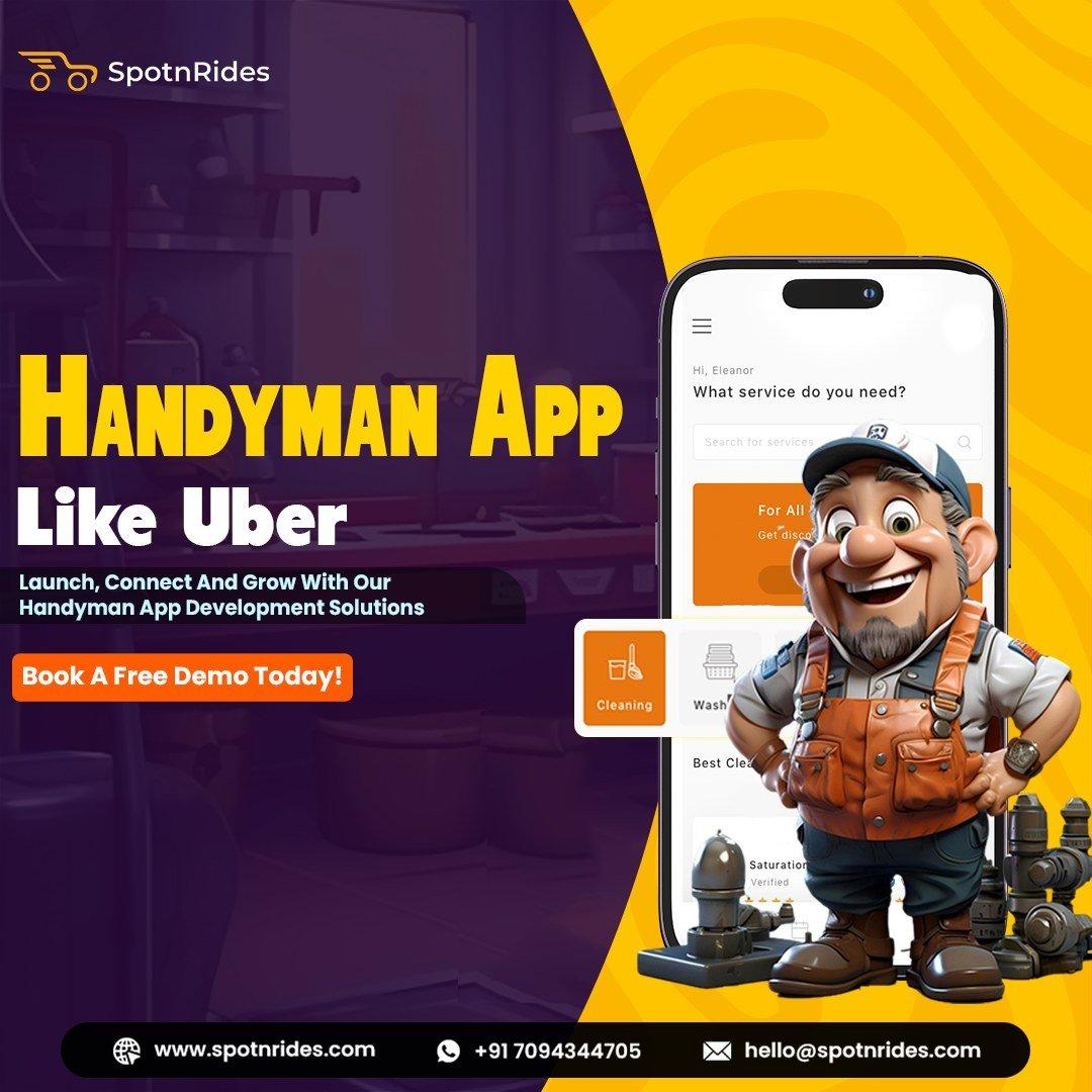 Uber for Handyman App – On-Demand Solution for Your Service Business