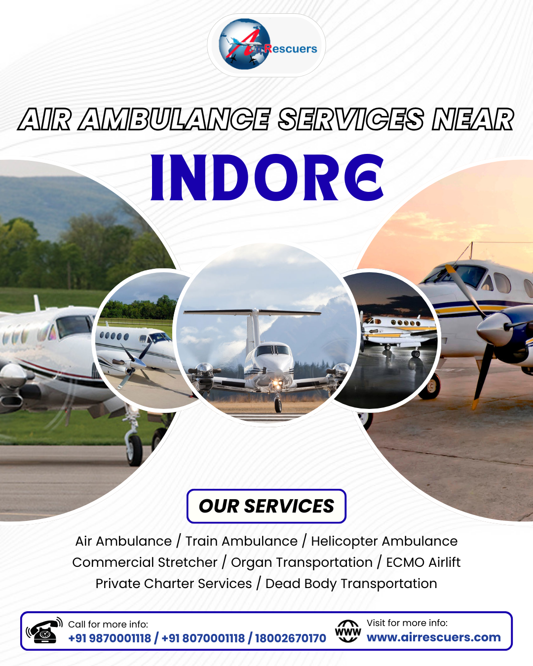 Indore's Fastest Air Ambulance: Swift, Expert Care